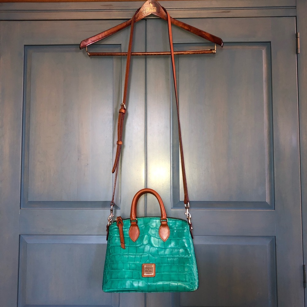 Dooney & Burke Small Turquoise Satchel Bag